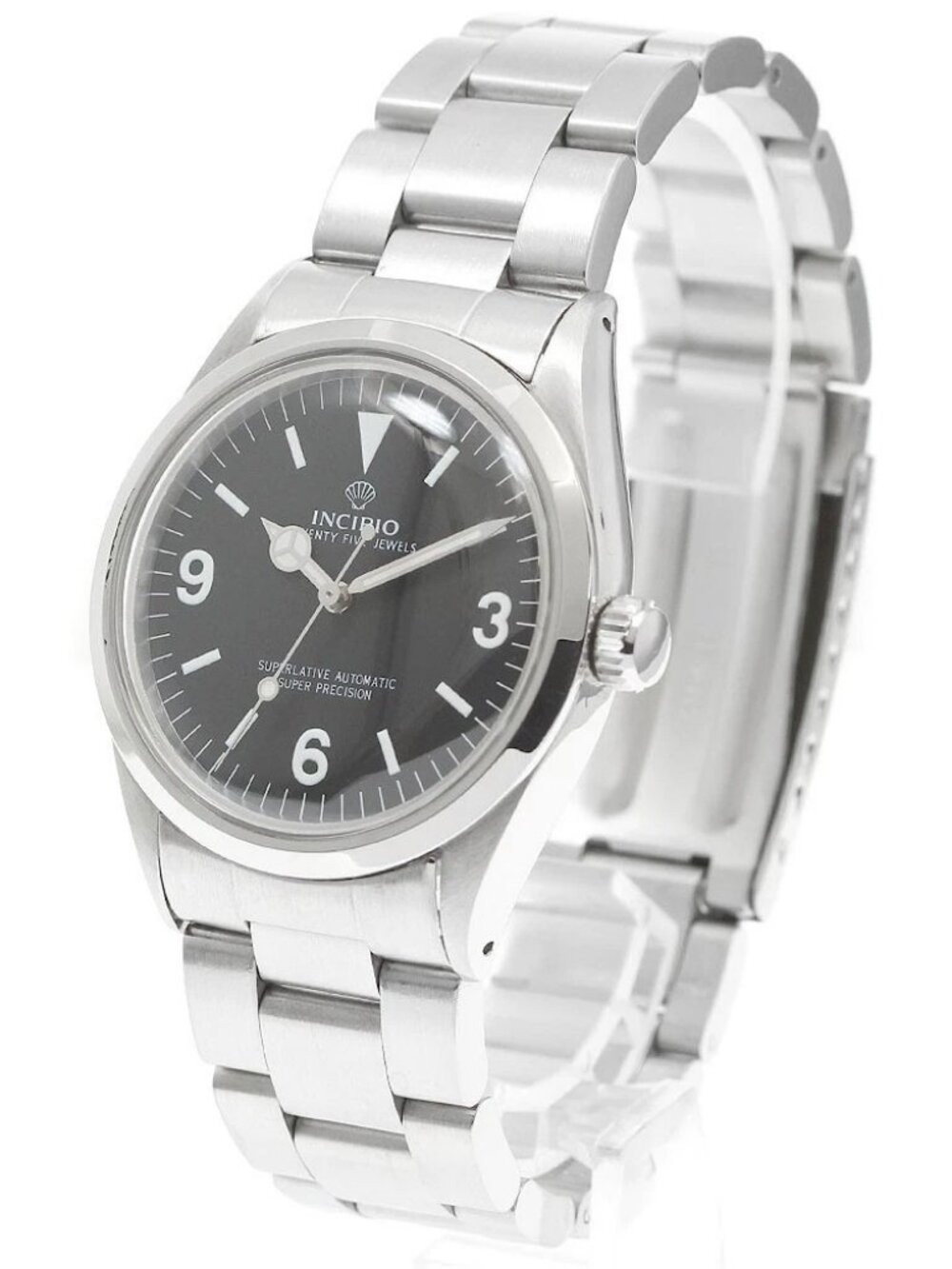 INCIPIO Super Precision Black Dial Automatic Men's Watch_968371